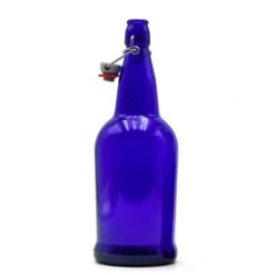 Cobalt EZ Cap Bottles W/ Swing Tops - 1 Liter