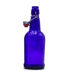 Cobalt EZ Cap Bottles W/ Swing Tops - 16 Oz