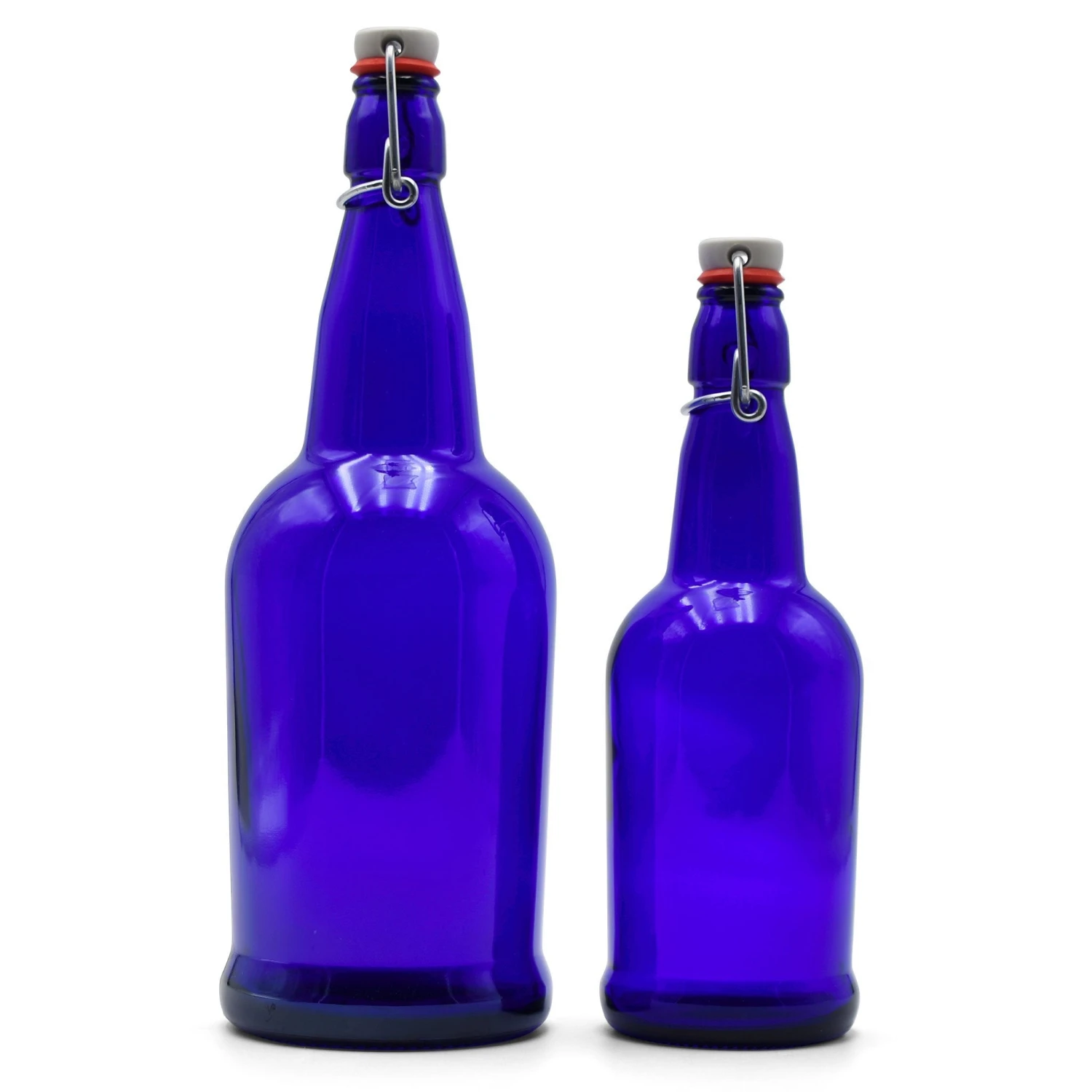 Cobalt EZ Cap Bottles W/ Swing Tops - 1 Liter 5 Cobalt EZ Cap Bottles W/ Swing Tops - 1 Liter - Image 5
