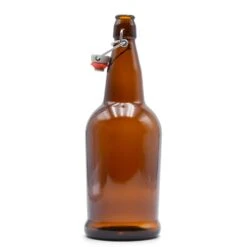 Brown EZ Cap Bottles W/ Swing Top - 1 Liter