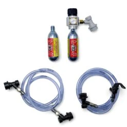 Home Brew On The Go 1.75 Gallon Mini Keg System -Liquor Discount Store 42916 Ball Lock Daisy Chain Starter Kit guts