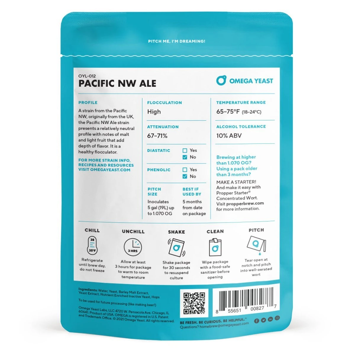 Omega Yeast OYL-012 Pacific NW Ale 2 Omega Yeast OYL-012 Pacific NW Ale - Image 2