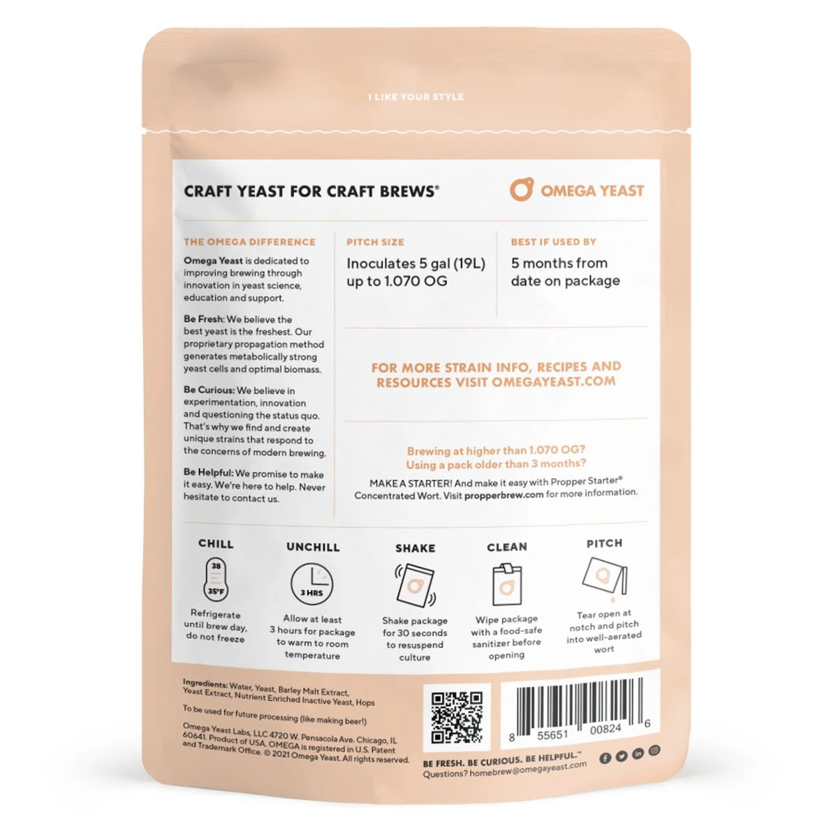 Omega Yeast OYL-029 Belgian Wheat 2 Omega Yeast OYL-029 Belgian Wheat - Image 2