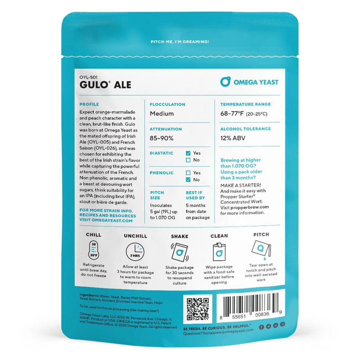 Omega Yeast OYL-501 Gulo™ Ale 2 Omega Yeast OYL-501 Gulo™ Ale - Image 2