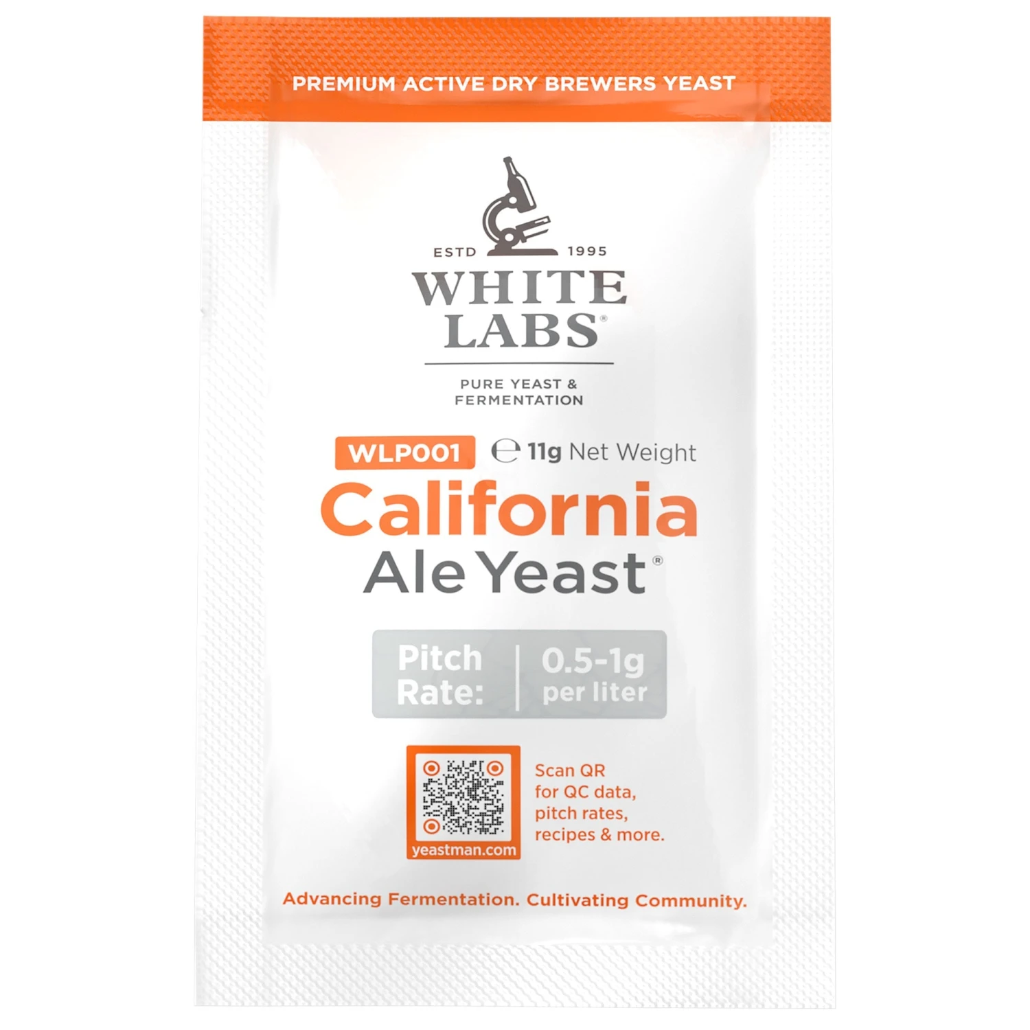 WLP001 Dry California Ale Yeast - White Labs Dry Yeast 1 WLP001 Dry California Ale Yeast - White Labs Dry Yeast
