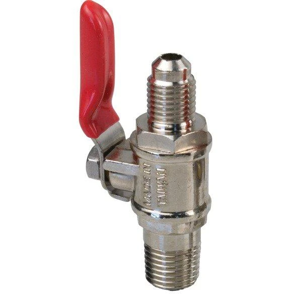 Shutoff Valve W/ Check - 1/4" Male Flare 1 Shutoff Valve W/ Check - 1/4" Male Flare