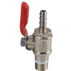 Shutoff Valve W/ Check - 1/4" Barb
