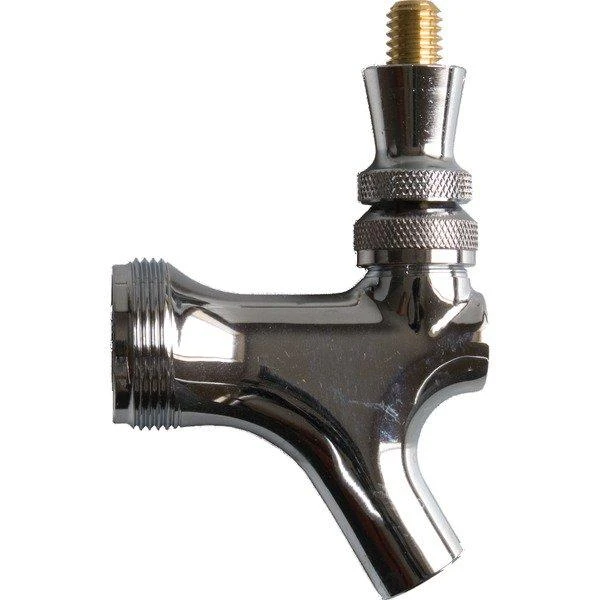 Beer Faucet - Chrome W/ Brass Lever 1 Beer Faucet - Chrome W/ Brass Lever